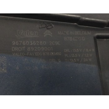 Recambio de piloto delantero derecho para citroën c4 picasso 1.6 blue-hdi fap referencia OEM IAM 9676036280  