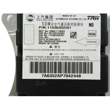 Recambio de centralita airbag para mg zs suv (azs1) 1.5 vti referencia OEM IAM   