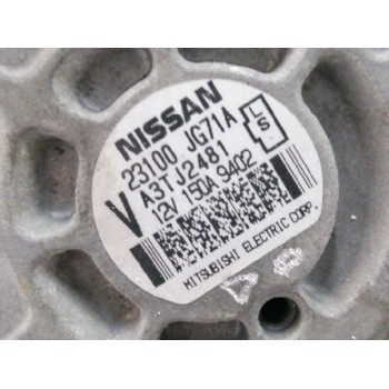 Recambio de alternador para nissan x-trail (t31) 2.0 dci turbodiesel cat referencia OEM IAM 23100JG71A 150A 
