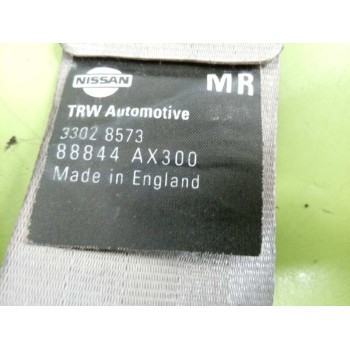 Recambio de cinturon seguridad trasero derecho para nissan micra (k12e) acenta referencia OEM IAM 88844AX300  