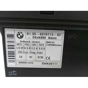 Recambio de modulo electronico para bmw serie 5 berlina (e60) 3.0 turbodiesel cat referencia OEM IAM 61356978713  