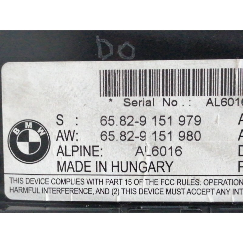 PANTALLA MULTIFUNCION 65829151980