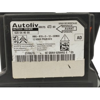 Recambio de centralita airbag para citroën c4 picasso 1.6 blue-hdi fap referencia OEM IAM 9807547380 620644600 