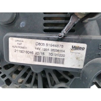 Recambio de alternador para fiat panda (319) 1.3 16v m-jet cat referencia OEM IAM 51944878 120A TG12S220