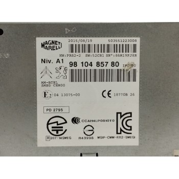 Recambio de sistema audio / radio cd para citroën c4 picasso 1.6 blue-hdi fap referencia OEM IAM 9810485780  