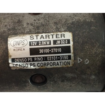Recambio de motor arranque para hyundai sonata (nf) 2.0 crdi cat referencia OEM IAM 3610027010  
