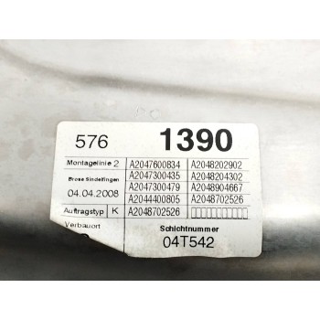 Recambio de elevalunas trasero derecho para mercedes-benz clase c (w204) berlina 2.2 cdi cat referencia OEM IAM A2047300479 A204