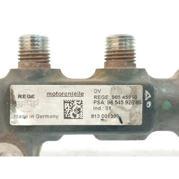 Recambio de rampa inyectora para peugeot partner kombi confort referencia OEM IAM 9654592680  