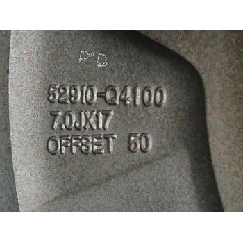 Recambio de llanta para kia niro i (de) e-niro referencia OEM IAM 52910Q4100 7,0JX17 OFFSET50 5H 5X114