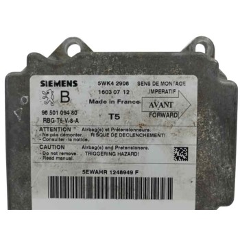 Recambio de centralita airbag para peugeot 307 break / sw (s1) 2.0 hdi fap cat referencia OEM IAM 9650109480 5WK42908 