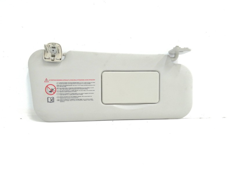 Recambio de parasol derecho para peugeot 207 1.6 hdi fap cat (9hz / dv6ted4) referencia OEM IAM 16064158BJ Recambio de parasol derecho para peugeot 207 1.6 hdi fap cat (9hz / dv6ted4) referencia OEM IAM 16064158BJ