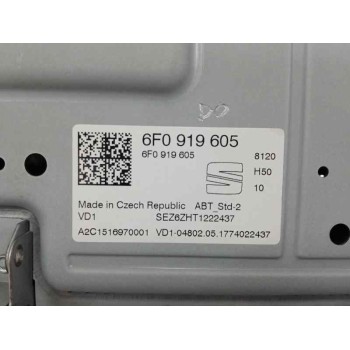 Recambio de pantalla multifuncion para seat ibiza (kj1) 1.0 tsi referencia OEM IAM 6F0919605 A2C1516970001 