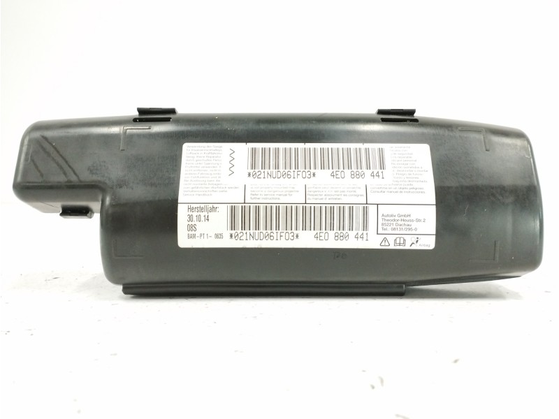 Recambio de airbag lateral trasero izquierdo para audi a8 (4e2) 3.0 v6 24v tdi referencia OEM IAM 4E0880441 Recambio de airbag lateral trasero izquierdo para audi a8 (4e2) 3.0 v6 24v tdi referencia OEM IAM 4E0880441