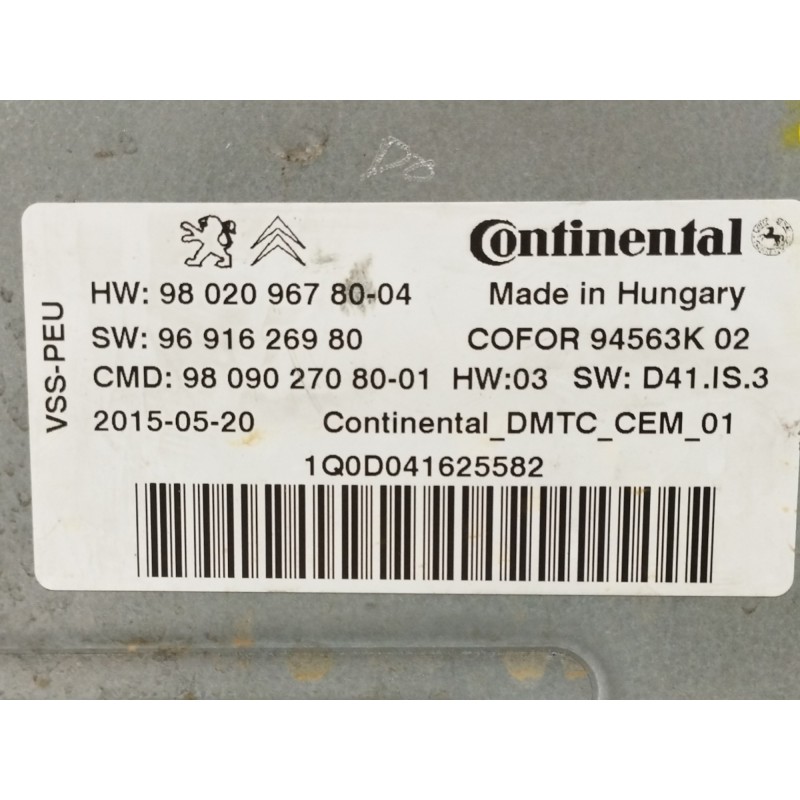 MODULO ELECTRONICO START STOP 9691626980