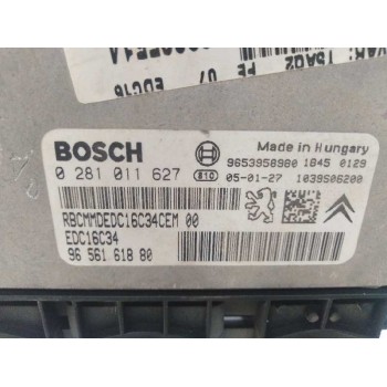 Recambio de centralita motor uce para peugeot 307 (s1) 1.6 hdi referencia OEM IAM 9656161880 0281011627 