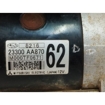Recambio de motor arranque para subaru xv (g5) 2.0 cat referencia OEM IAM 23300AA870 M000TF0671 