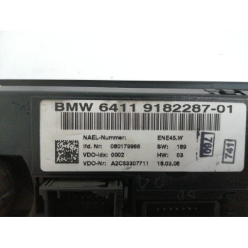 Recambio de mando climatizador para bmw serie 3 berlina (e90) 2.0 turbodiesel cat referencia OEM IAM 64119182287  