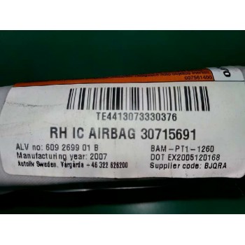 Recambio de airbag cortina delantero derecho para volvo s80 berlina d5 momentum referencia OEM IAM 30715691  