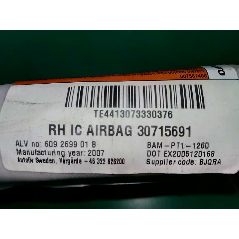 AIRBAG CORTINA DELANTERO DERECHO