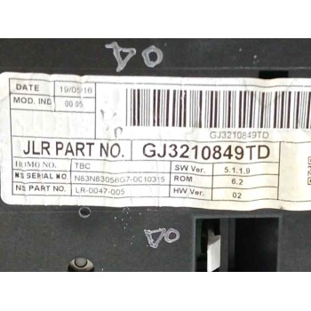 Recambio de cuadro instrumentos para land rover range rover evoque (l538) 2.0 d referencia OEM IAM GJ3210849TD  