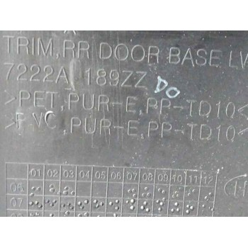 Recambio de guarnecido puerta trasera izquierda para mitsubishi montero (v80/v90) (2006 - ...) 3.2 di-d cat referencia OEM IAM 7