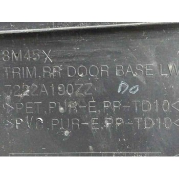 Recambio de guarnecido puerta trasera derecha para mitsubishi montero (v80/v90) (2006 - ...) 3.2 di-d cat referencia OEM IAM 722