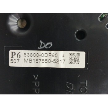 Recambio de cuadro instrumentos para toyota yaris (_p13_) 1.3 (nsp130_) referencia OEM IAM 838000DP60 MB1575505217 