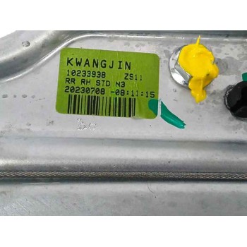 Recambio de elevalunas trasero derecho para mg zs suv (azs1) 1.5 vti referencia OEM IAM 10233938  