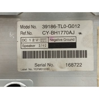 Recambio de modulo electronico para honda accord berlina (cu) 2.2 dtec cat referencia OEM IAM 39186TL0G012 AMPLIFICADOR CYBH1770