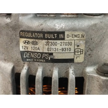 Recambio de alternador para hyundai tucson (jm) 2,0 crdi vgt classic 4x2 referencia OEM IAM 3730027030 021319310 120A