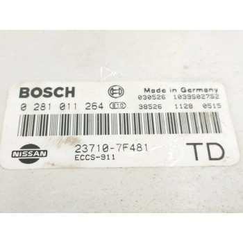 Recambio de centralita motor uce para nissan terrano/terrano.ii (r20) 2.7 turbodiesel referencia OEM IAM 237107F481 0281011264 