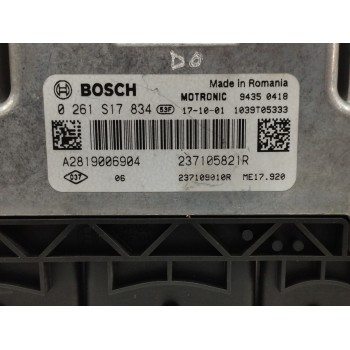 Recambio de centralita motor uce para smart forfour 0.9 turbo cat referencia OEM IAM A2819006904 237105821R 0261S17834