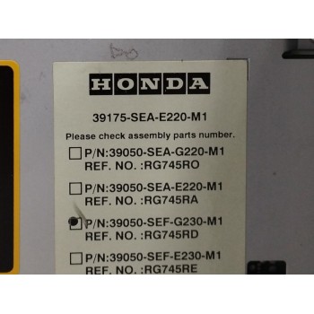 Recambio de sistema audio / radio cd para honda accord berlina (cl/cn) 2.2 ctdi referencia OEM IAM 39175SEAE220M1  
