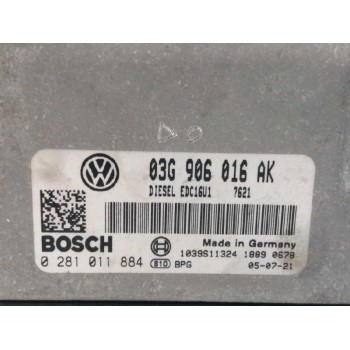 Recambio de centralita motor uce para seat leon (1p1) 1.9 tdi referencia OEM IAM 03G906016AK 0281011884 