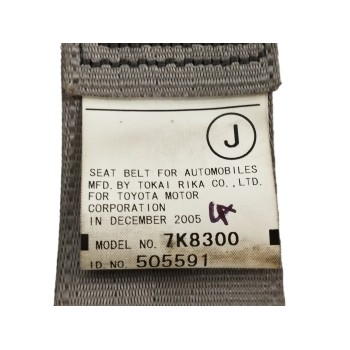 Recambio de cinturon seguridad trasero izquierdo para lexus rx 3.3 v6 24v cat referencia OEM IAM 7K8300  