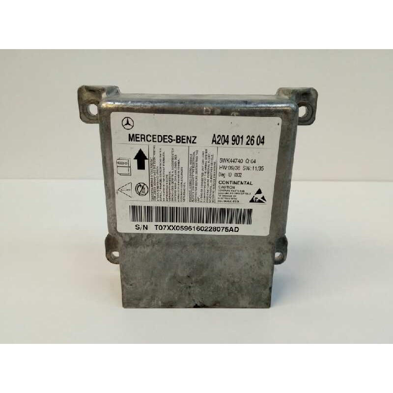 Recambio de centralita airbag para mercedes-benz clase c (w204) c 320 cdi (204.022) referencia OEM IAM A2049012604 5WK44740 