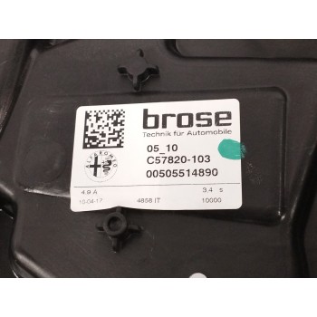 Recambio de elevalunas trasero derecho para alfa romeo giulia (952) 2.0 turbo cat referencia OEM IAM 00505514890 SIN MOTOR 