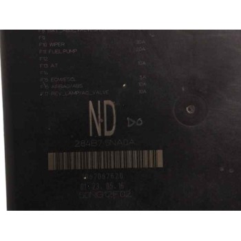 Recambio de caja reles / fusibles para nissan x-trail (t32) 1.6 dci turbodiesel cat referencia OEM IAM 284B75NA0A  
