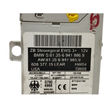 Recambio de centralita inmovilizador para bmw x5 (e53) 3.0i referencia OEM IAM 61356941986  