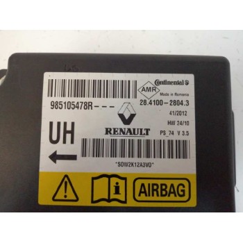 Recambio de centralita airbag para renault megane iii berlina 5 p 1.2 16v referencia OEM IAM 985105478R 2841002804 