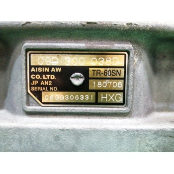 Recambio de caja cambios para audi q7 (4l) 3.0 v6 24v tdi referencia OEM IAM HXG 09D300038D 