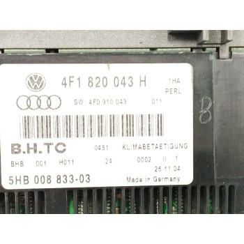 Recambio de mando climatizador para audi a6 berlina (4f2) 3.0 v6 24v tdi referencia OEM IAM 4F1820043H 5HB00883303 