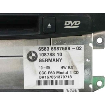Recambio de sistema audio / radio cd para bmw serie 5 berlina (e60) 3.0 turbodiesel cat referencia OEM IAM 65836987689  