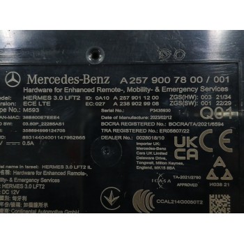 Recambio de modulo electronico para mercedes-benz clase a berlina (bm 177) 2.0 cdi cat referencia OEM IAM A2579007800  