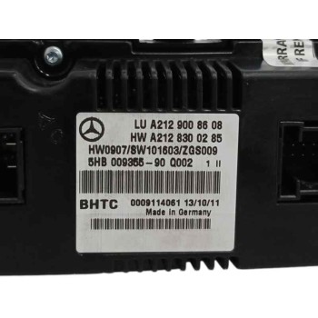 Recambio de mando climatizador para mercedes-benz clase e coupe (w207) 2.1 cdi e220 referencia OEM IAM A2129008608  