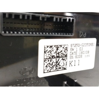 Recambio de mando climatizador para hyundai ioniq (ae) 1.6 gdi hybrid referencia OEM IAM 97250G2050 97250G2XXX 