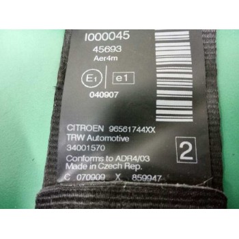 Recambio de cinturon seguridad trasero derecho para citroën c5 berlina business referencia OEM IAM 96561744XX  
