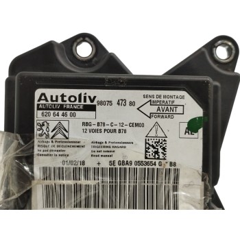 Recambio de centralita airbag para citroën c4 picasso 1.5 blue-hdi fap referencia OEM IAM 9807547380 620644500 