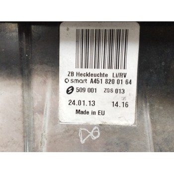 Recambio de piloto trasero izquierdo para smart fortwo coupé (451) 1.0 (451.331, 451.380) referencia OEM IAM A4518200164  