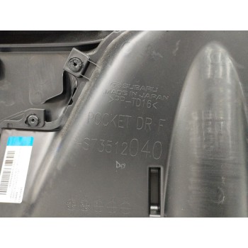 Recambio de guarnecido puerta delantera derecha para subaru xv (gt) 2.0 i awd (gt7) referencia OEM IAM S73512040 S71507120 NEGRO